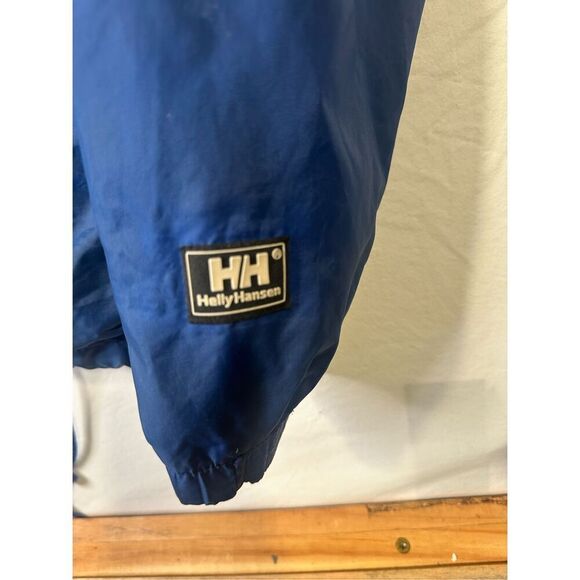 Helly Hansen Mens Jacket Medium Blue Nylon Packable Rain Jacket - Picture 4 of 10